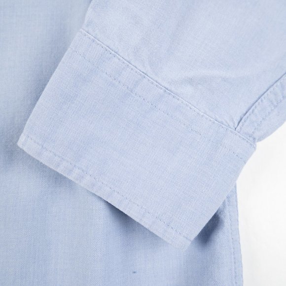 J. Crew 100% cotton blue button down shirt size L - Picture 7 of 9